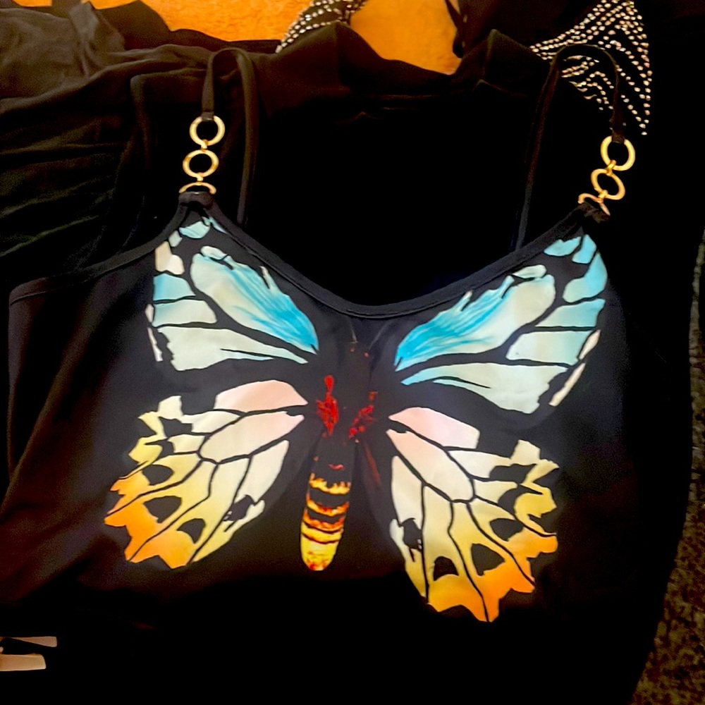 Butterfly tank top fairly new!